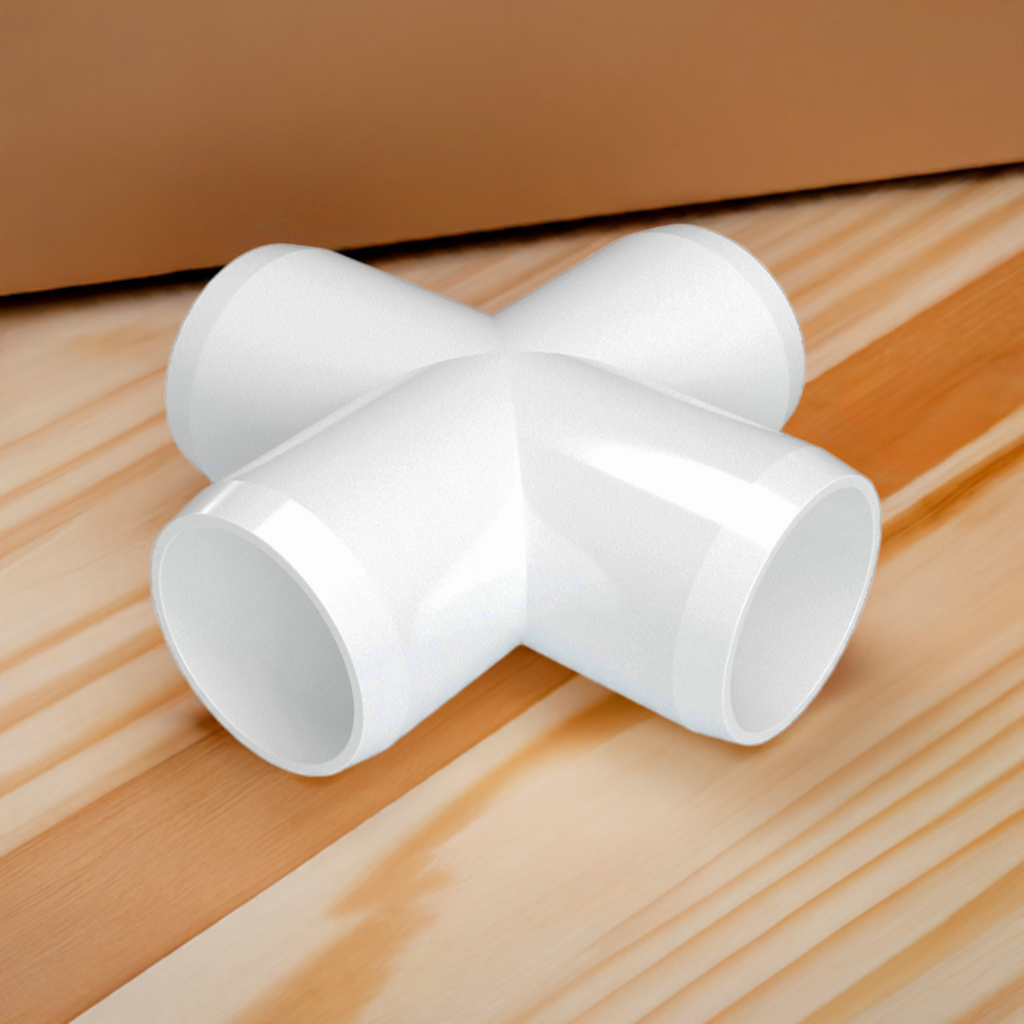 GAFN 韓国 Cross piping UNISEX 1/2 in. Furniture Grade PVC Cross