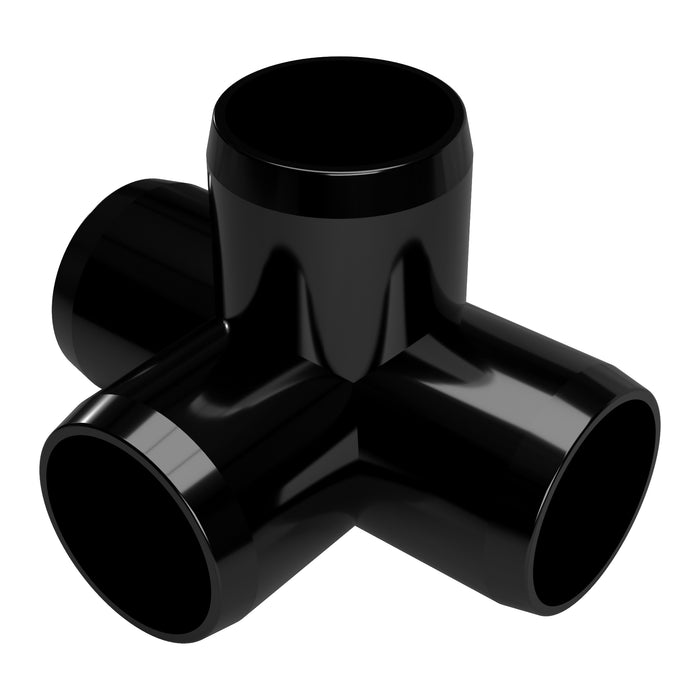 1/2 in. 4-Way Tee PVC Fitting (Box of 90)