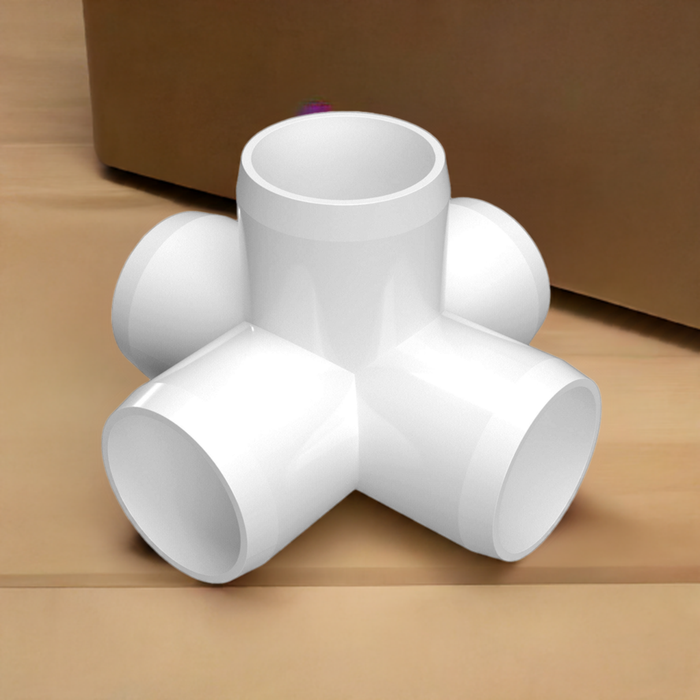 1/2 in. 5-Way Cross PVC Fitting (Box of 80)