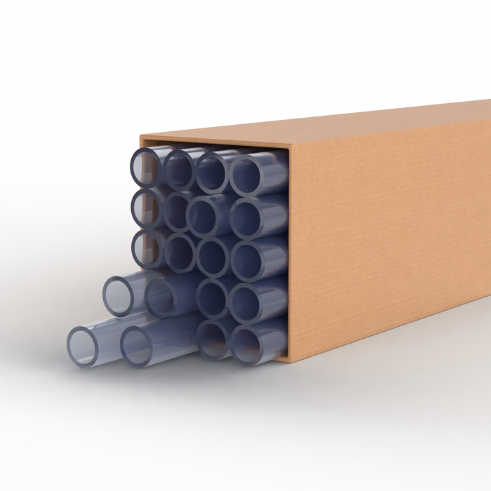 1 in. Clear Furniture Grade Schedule 40 PVC Pipe, 100 ft. (20x 5 ft. Lengths)