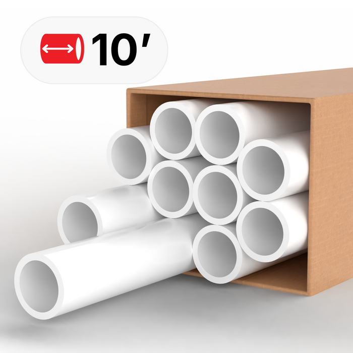 1 in. Furniture Grade Schedule 40 PVC Pipe, 100 ft. (10x 10 ft. Lengths)