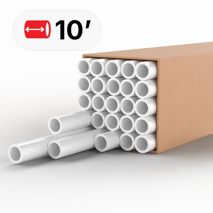 3/4 in. Furniture Grade Schedule 40 PVC Pipe, 250 ft. (25x 10 ft. Lengths)