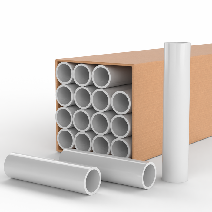 1-1/2 in. Furniture Grade Schedule 40 PVC Pipe, 100 ft. (Custom Cut Lengths)