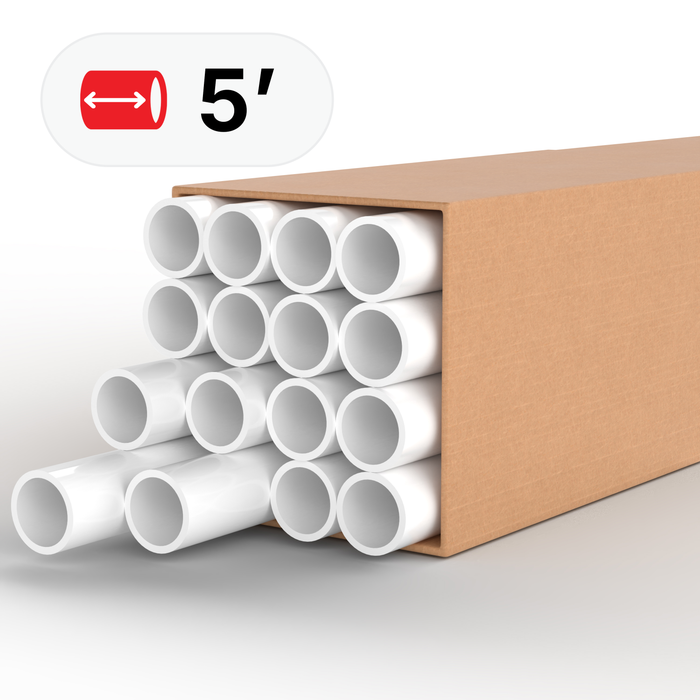 1-1/2 in. Furniture Grade Schedule 40 PVC Pipe, 80 ft. (16x 5 ft. Lengths)