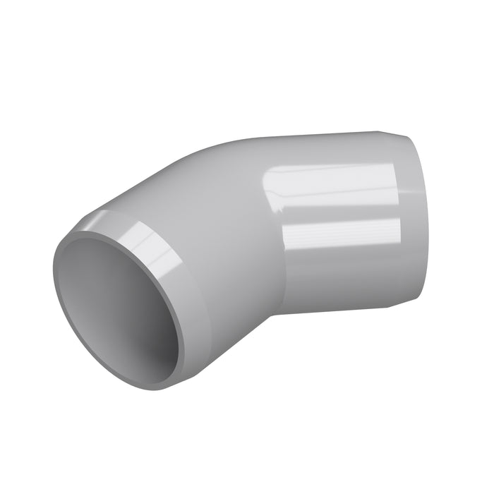 1 in. 45 Degree PVC Fitting (Box of 50) — FORMUFIT Direct