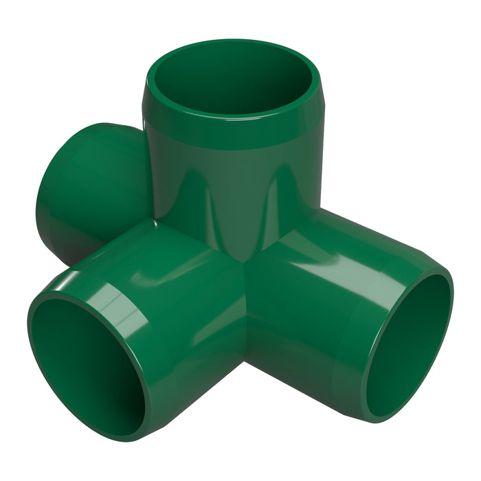 3/4 in. 4-Way Tee PVC Fitting (Box of 80)