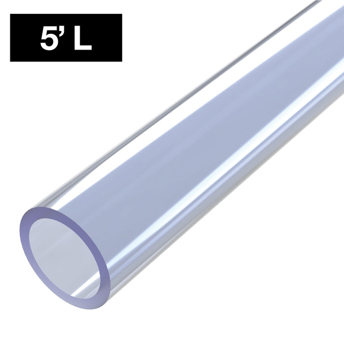 1-1/4 in. Schedule 40 Clear PVC Pipe (Bundle of 100 Feet, in 5' lengths)